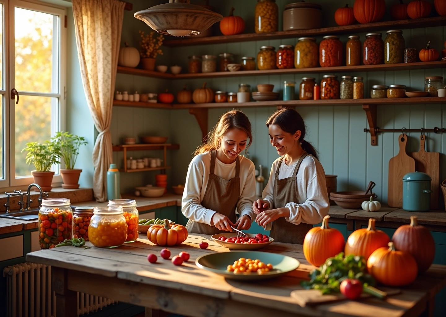 Российская кухня с домашней консервацией и заготовками на зиму, проявление экономии家庭预算的插图